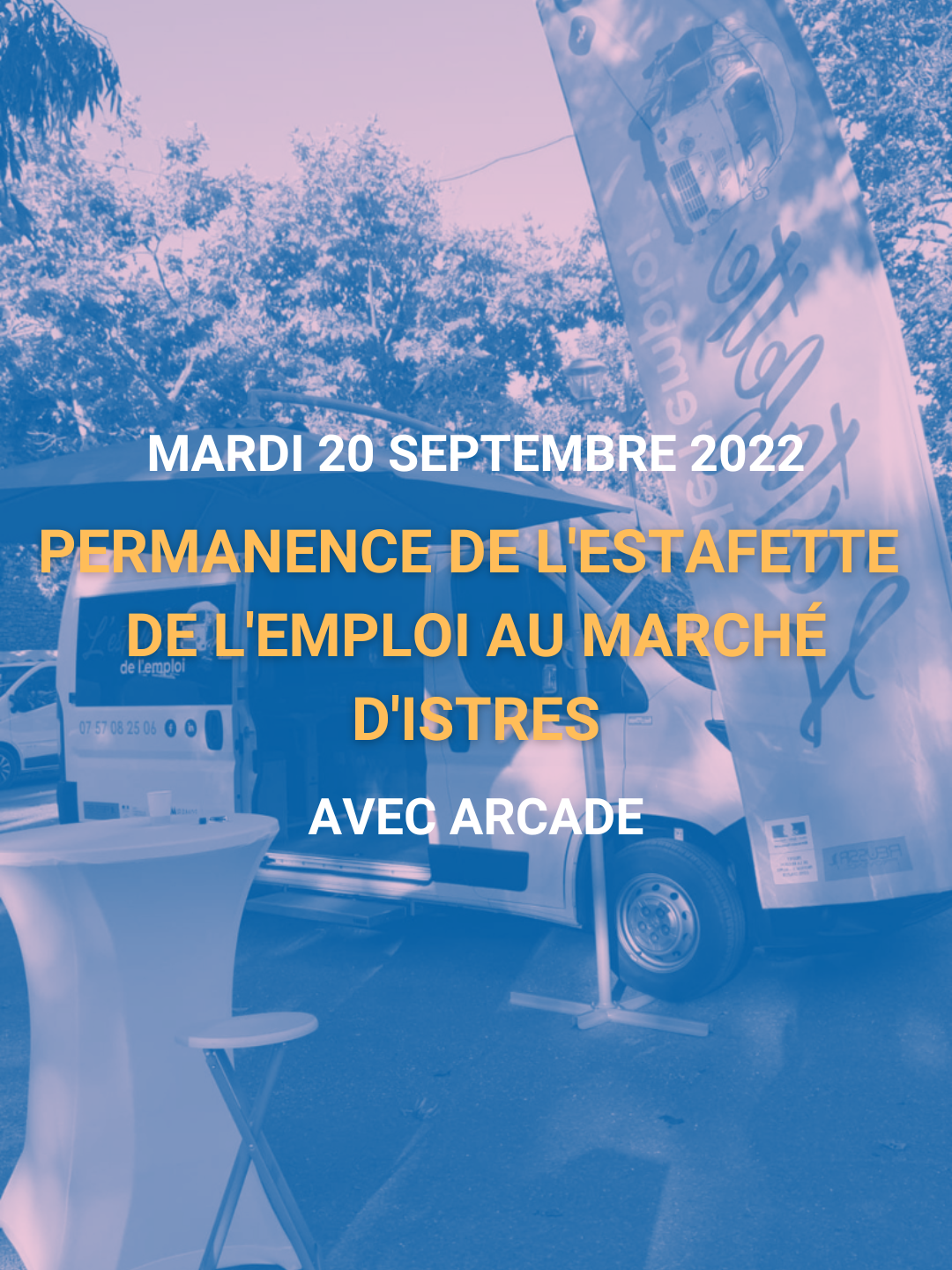 Visuel permanence de l'estafette de l'emploi Mardi 20 Septembre 2022