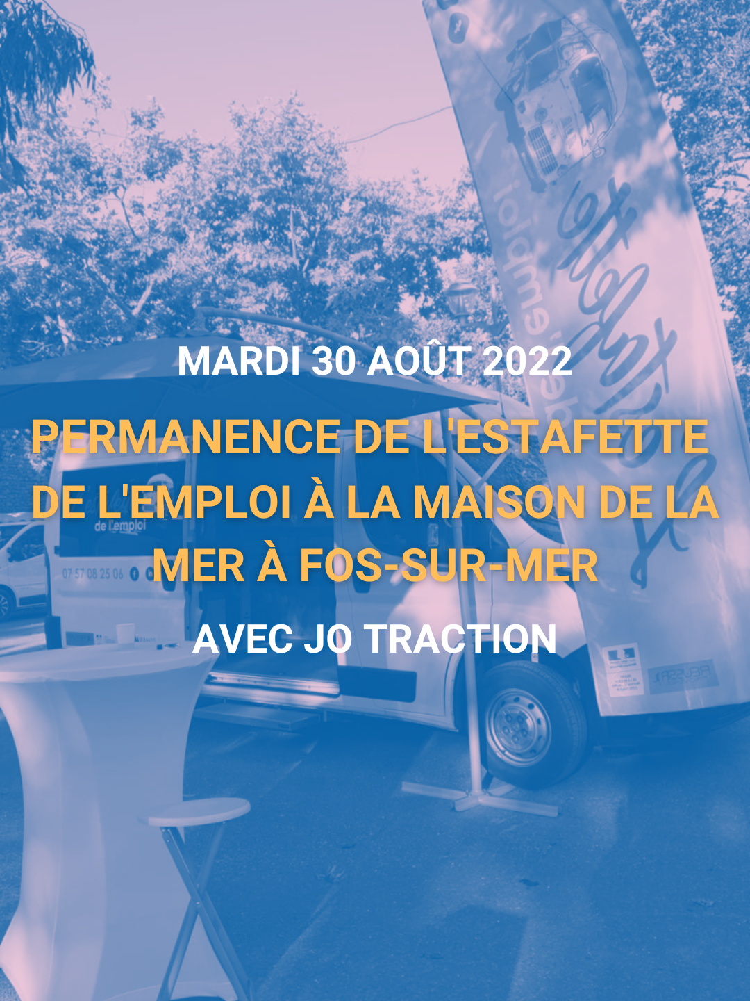 Visuel permanence de l'estafette de l'emploi Mardi 30 AOÛT 2022 Visuel permanence de l'estafette de l'emploi Mardi 30 AOÛT 2022