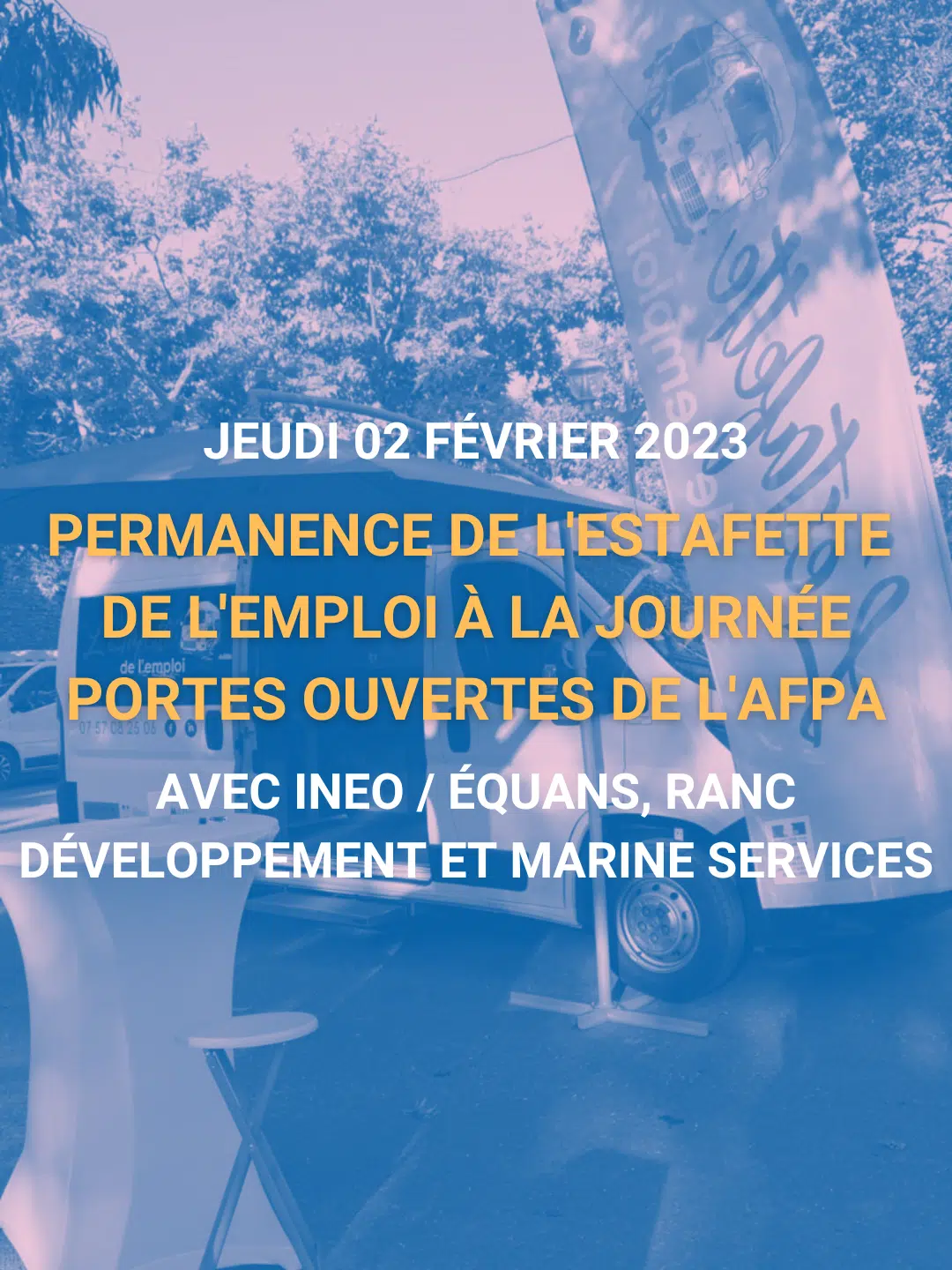 Permanence de l&rsquo;Estafette de l&rsquo;Emploi – Jeudi 02 Février 2023