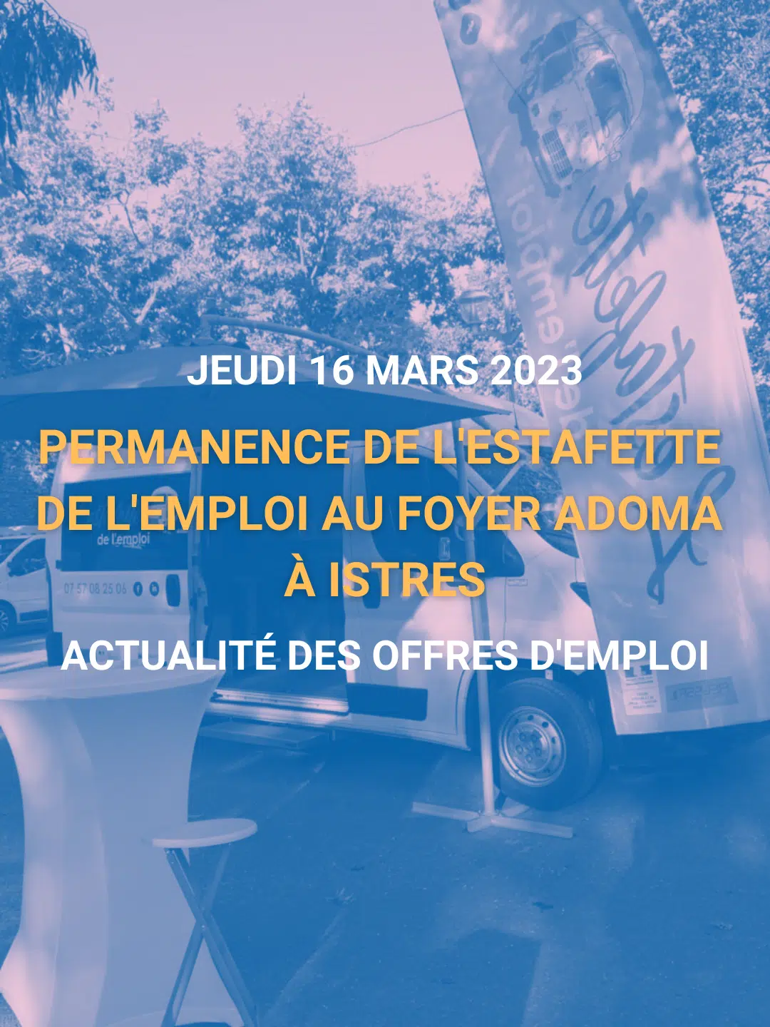 Permanence de l&rsquo;Estafette de l&rsquo;Emploi – Jeudi 16 mars 2023