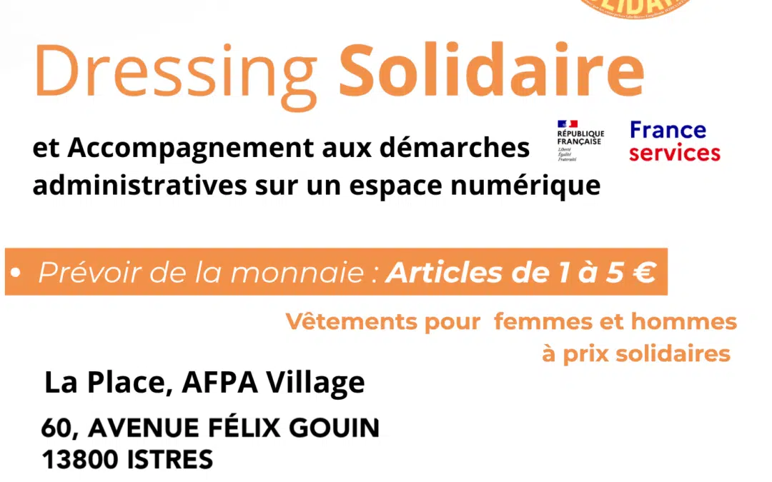 Dressing Solidaire Mercredi 24 Juin 2026 JPO Afpa Istres