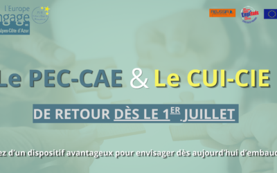 Retour des dispositifs PEC-CAE et CUI-CIE depuis le 1er juillet 2026